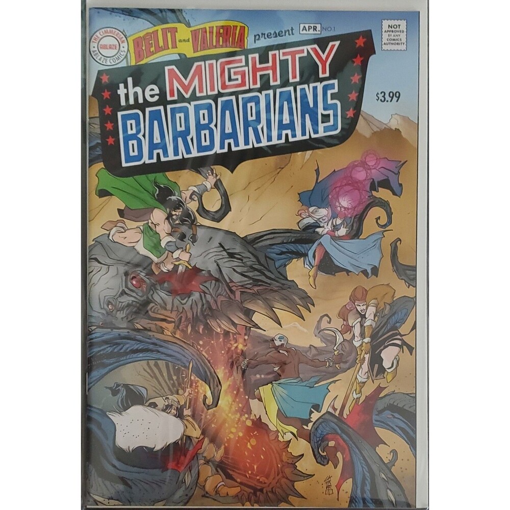The Mighty Barbarians #1 Cafaro Variant Comic Book 2023 - Ablaze